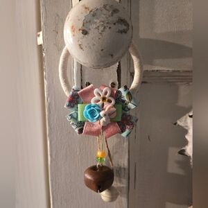 Easter Door Hanger Doorknob Hanger White Rabbit Ribbon Door Knob Spring Decor